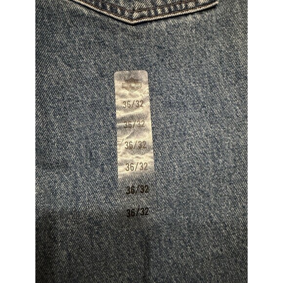 Harley Davidson Jeans Mens 36x32 Blue Straight Leg Relaxed Fit Biker Motorcycle - Picture 6 of 11